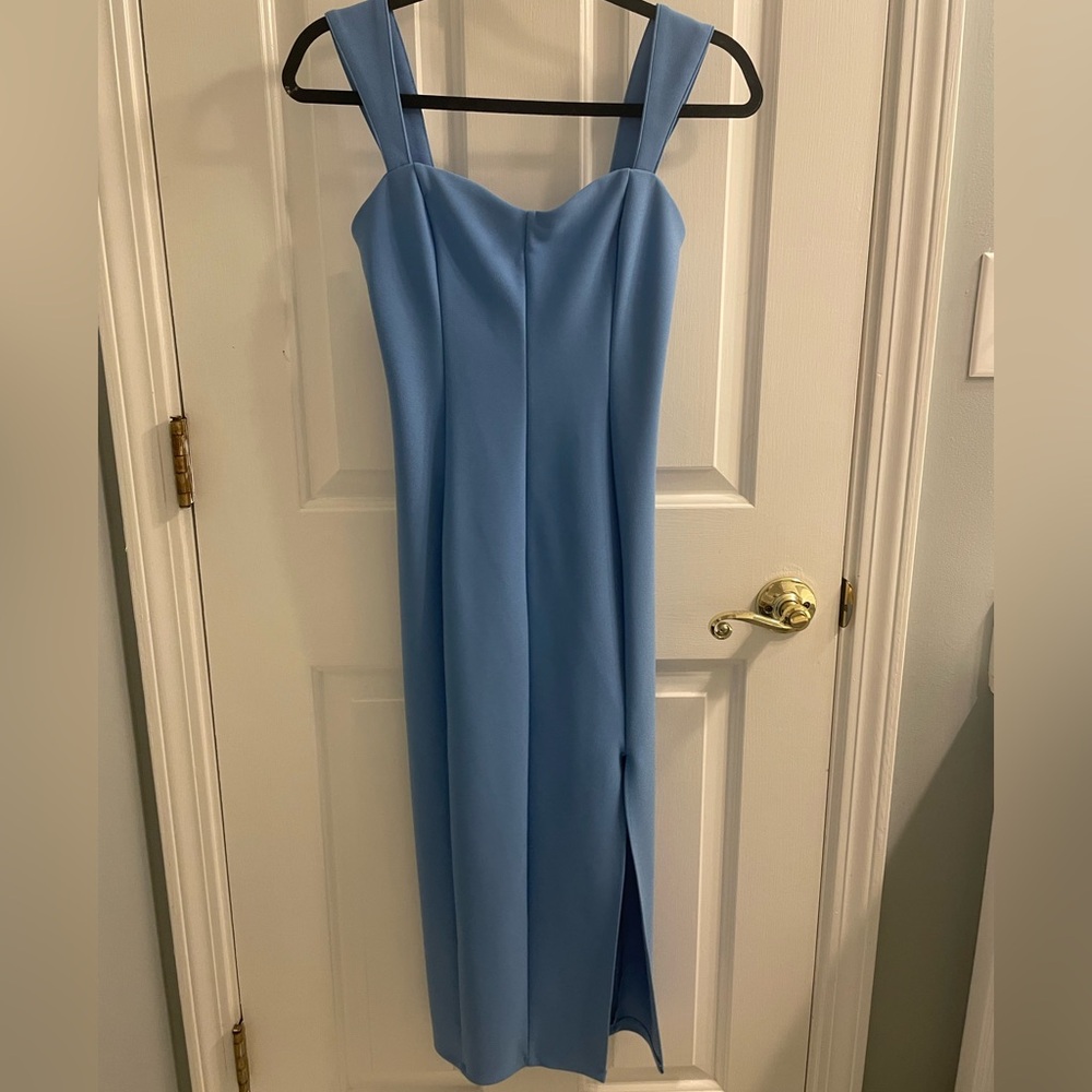 Abercrombie & Fitch Blue Wide Strap Corset Dress